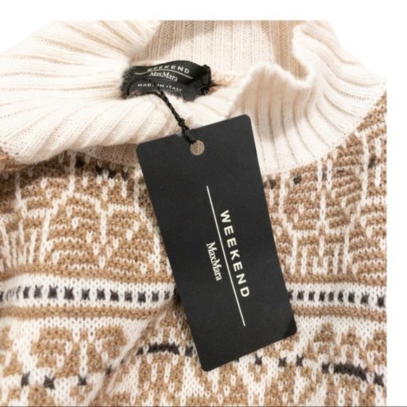 WEEKEND MAX MARA Ezor Mock Neck Sweater - Size Large - Picture 8 of 9